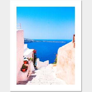 Santorini, Greece Posters and Art